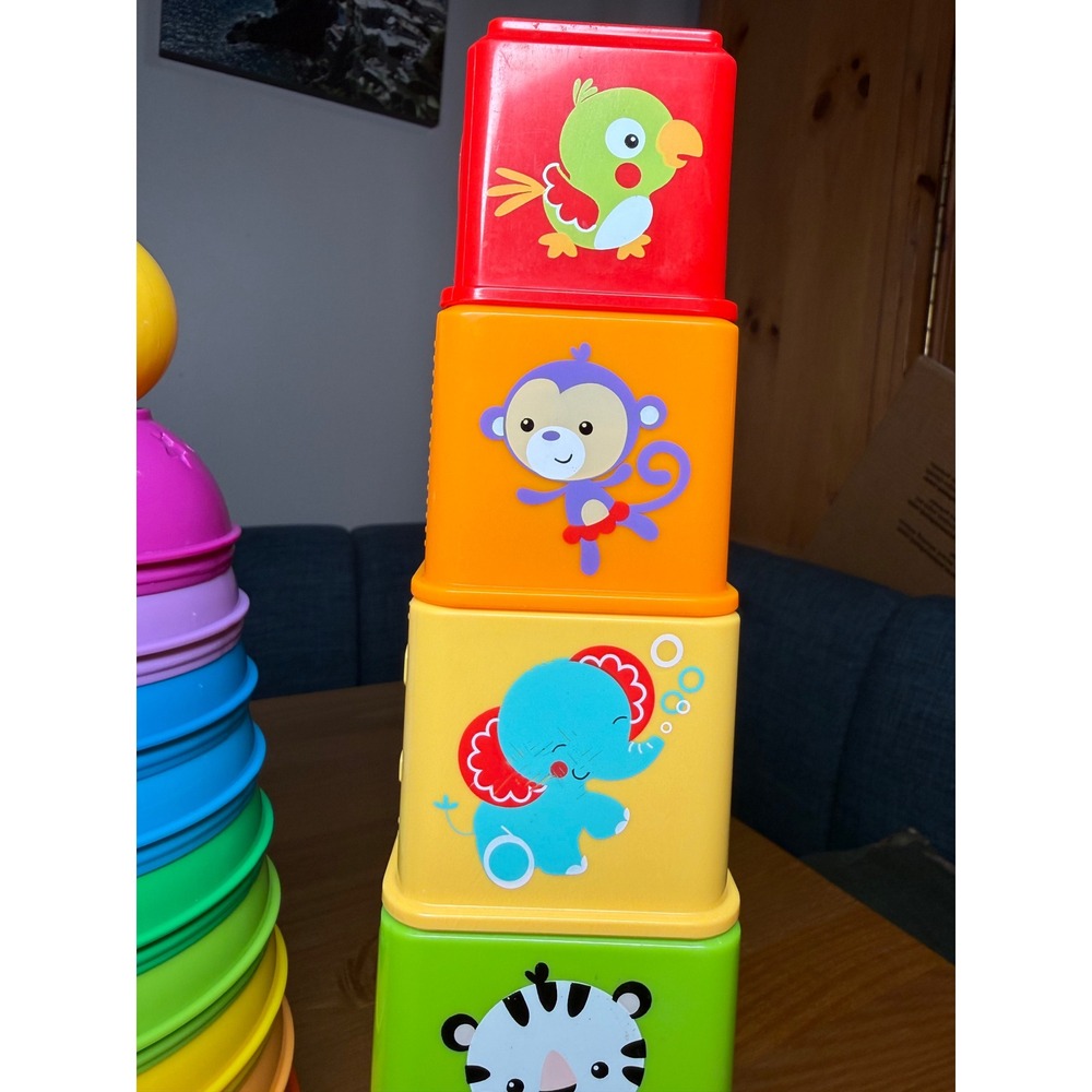 First Release Fisher Price Stacking Nesting Ball 2006 & 2014 Stack & Explore Cup - Picture 4 of 10